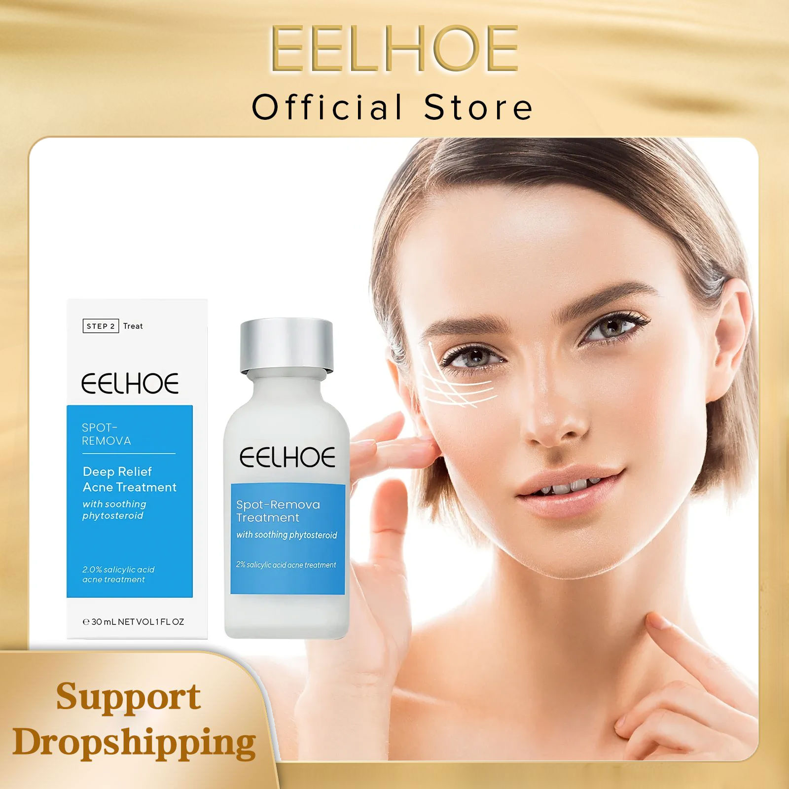 EELHOE Acne Behandeling Lotion - Salicylic Acid Blackhead Remover recensie en prijs
