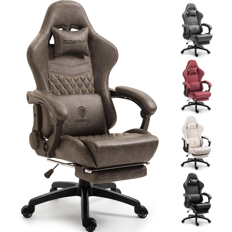 Grote, hoge vintage gamingstoe - Massage recensie en prijs